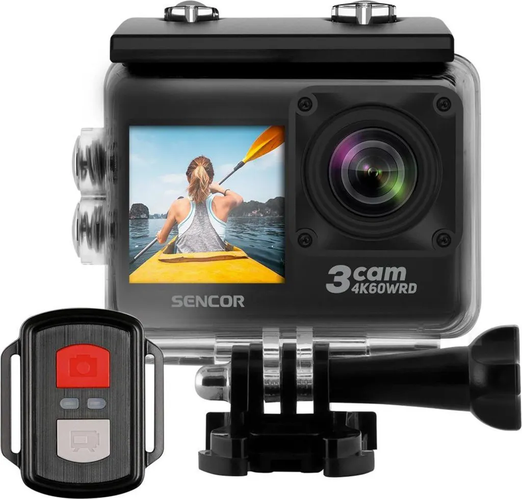 Caméra sport Sencor 3Cam 4K60Wrd Wi-Fi avec stabilisateur d'image EIS