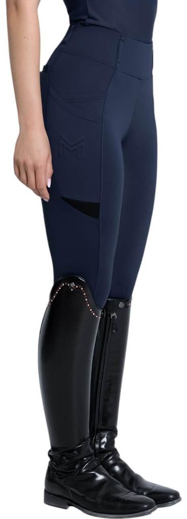 Maximilian Equestrian Reitleggings Damen Full-Grip Tech Damenreitleggings Navy L