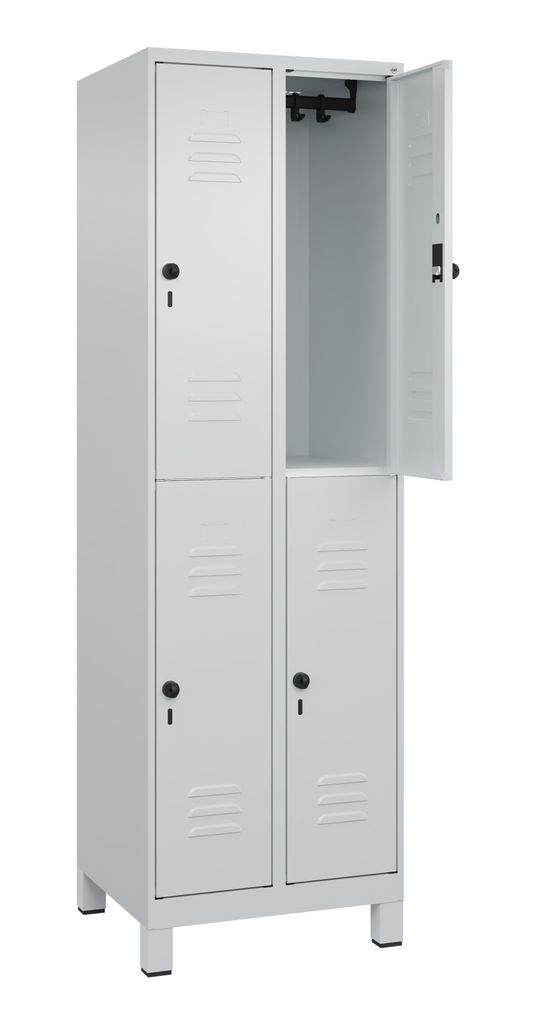 C+P Spind Classic PLUS doppelt 2Abteile 1950x600x500mm l.gr/l.gr