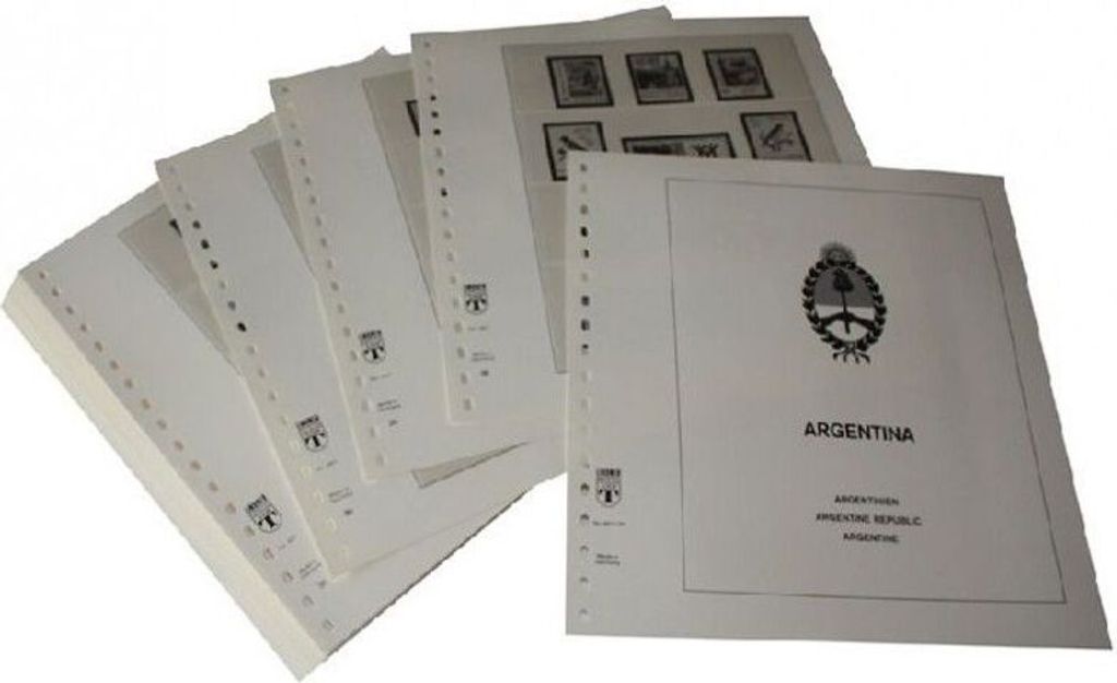 Lindner-T Vordruckblätter T461/52 Argentinien - Jahrgang 1952 bis 1969