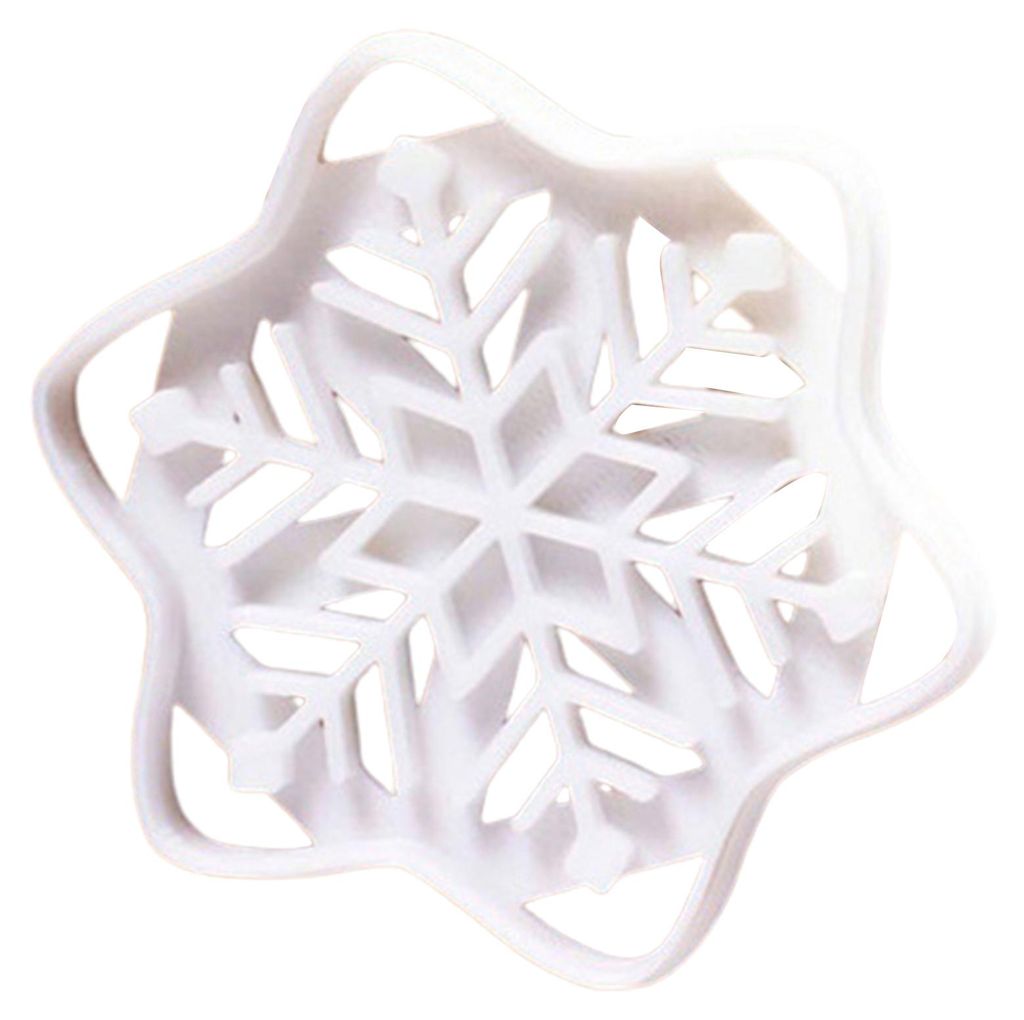 Wiederverwendbare Keksform, leicht zu lösen, antihaftbeschichtet, lebensmittelecht, lange Lebensdauer, DIY-Weihnachts-Schneeflocken-Keksstempel au...