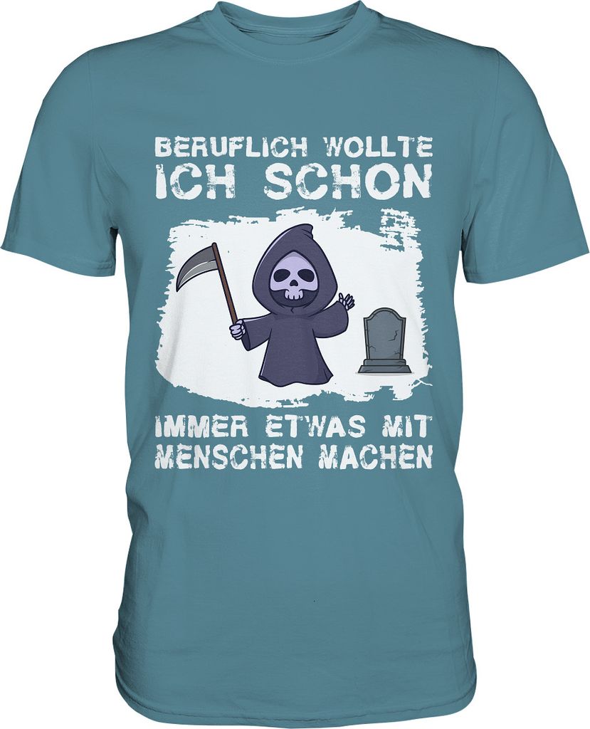 Schwarzer Humor Sarkasmus Lustiges Geschenk Sensenmann Produktbild 