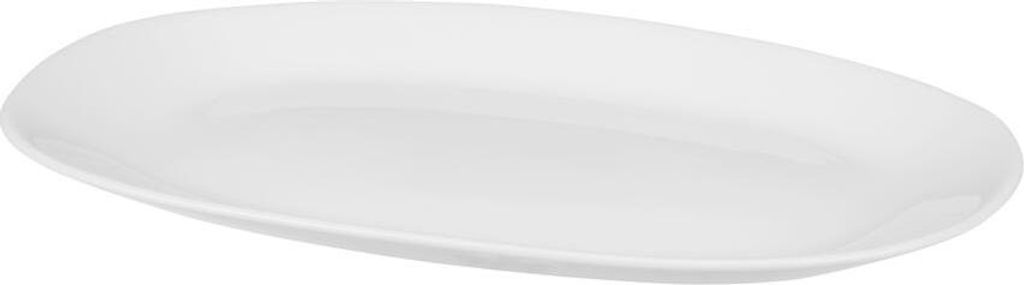 Teller 23 x 16,5 cm weißer gerader ovaler Teller