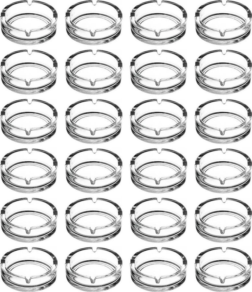 RHP 24 x Glas Aschenbecher rund massiv | Produktbild 