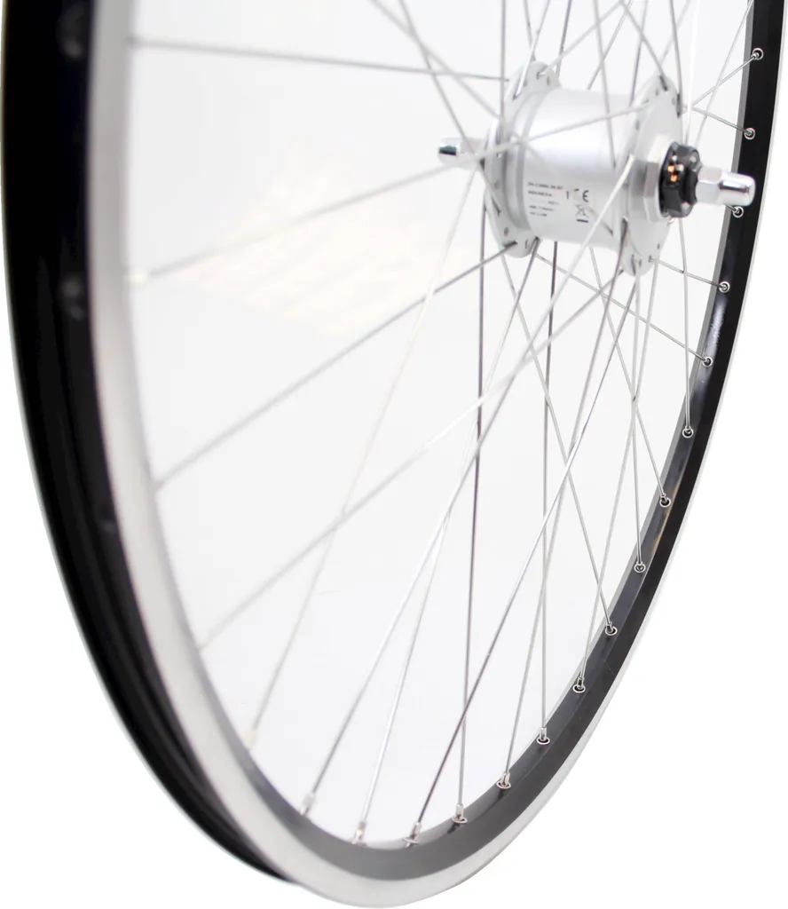 Roue Roland 28" robuste jante ZAC2000 et rayons acier inoxydable noir