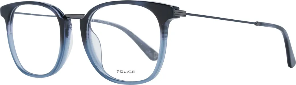 Police VPL686 lunettes bleues légères pour homme avec monture fine 51