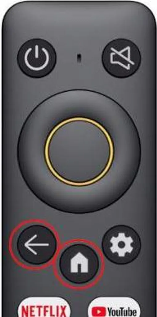 Télécommande de remplacement pour télévision connectée RMV2105