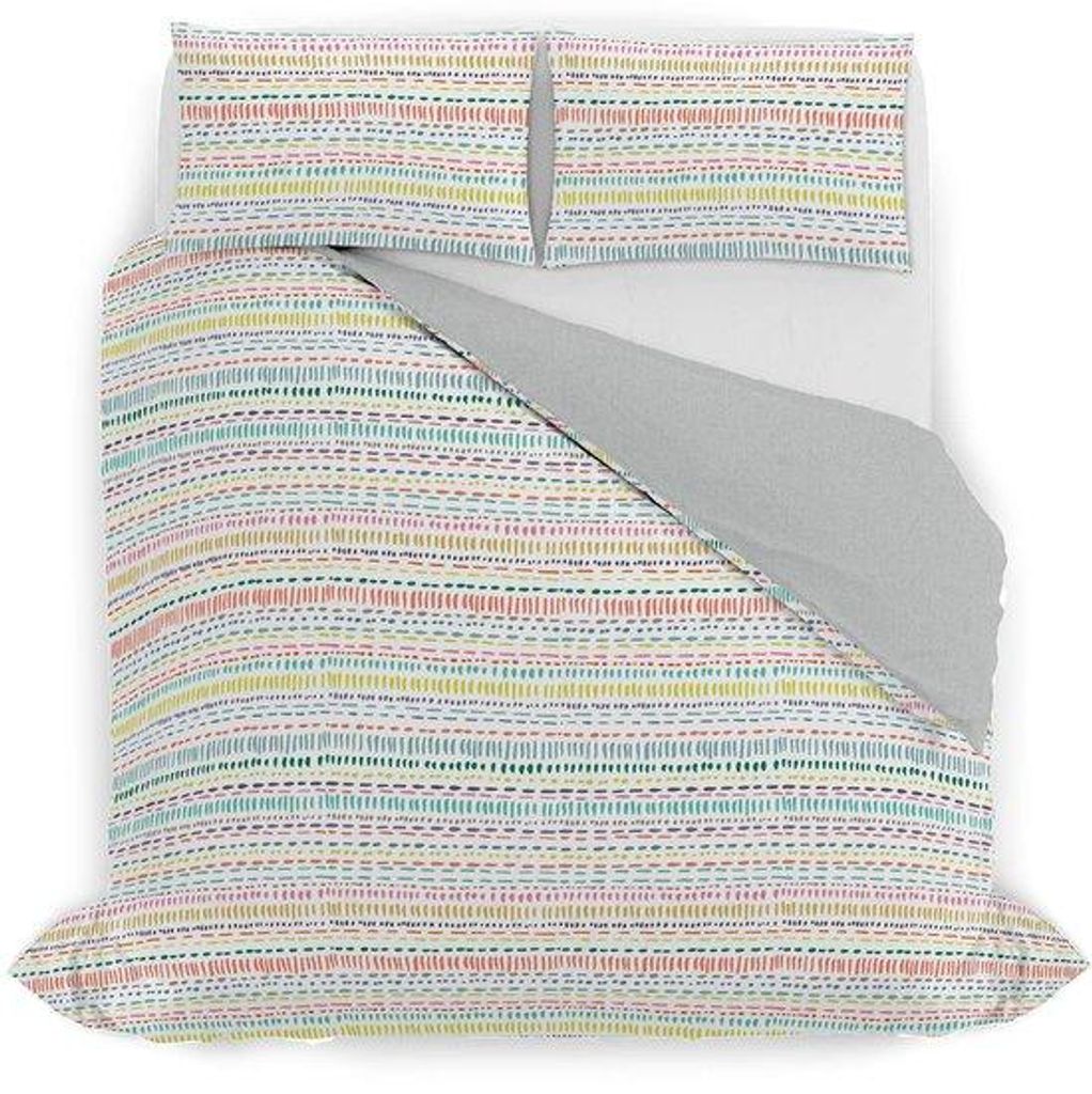 Azomor ️ Wendbare Bettbezugset mit Aquarelldruck aus weicher Baumwolle