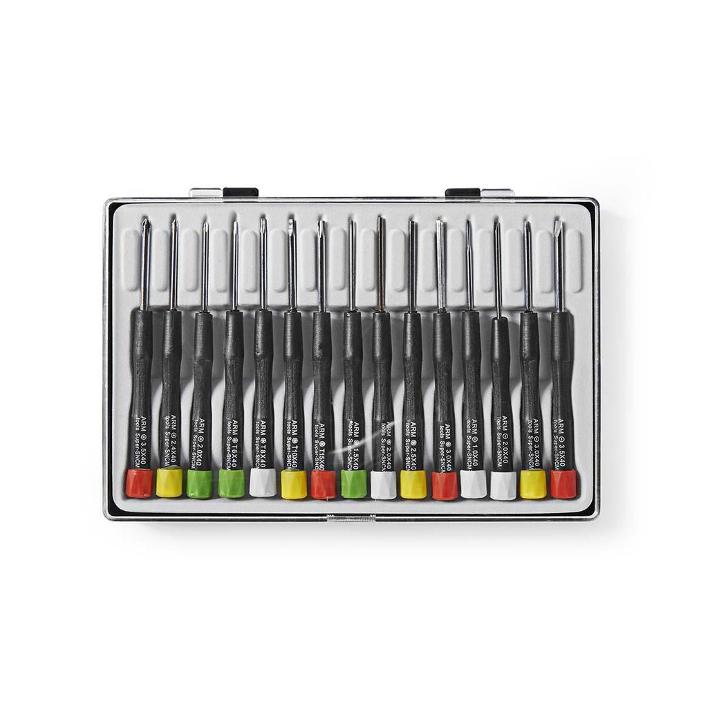 Nedis Präzisions-Schraubendreher-Set - 3x PH / 4x Flat / 4x Hex / 4x Tx
