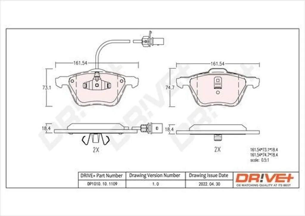 Plaquettes de frein grand monospace pour trajets chargés et T4