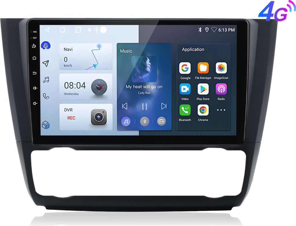 6+128G 8Kern Für BMW 1er E81 E82 E87 E88 2004-2011 Autoradio GPS Navi Wifi BT FM DAB+ Android Auto carplay SWC 4GSIM 8Kern