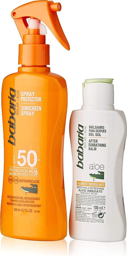 Babaria Aloe Sun Screen Spray SPF50 + After Sun Zdjęcie produktu 