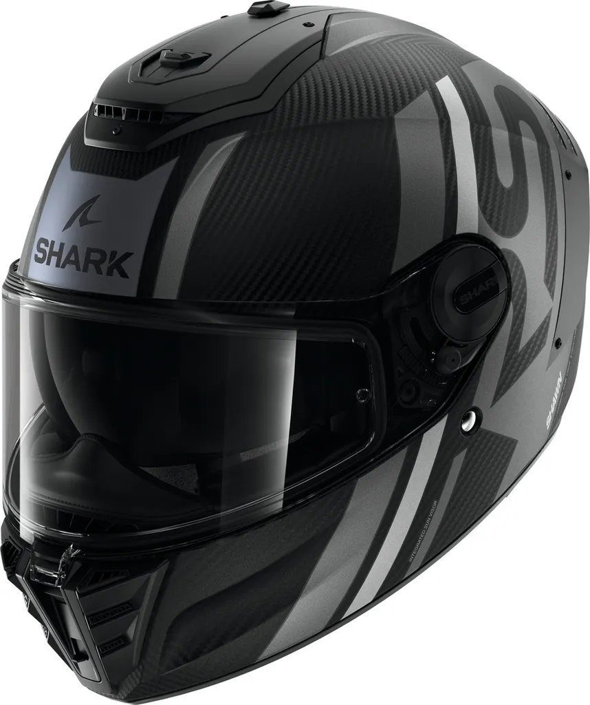 Shark Spartan RS Carbon Casque Anti-Bruit et Léger Noir Mat Gris XS