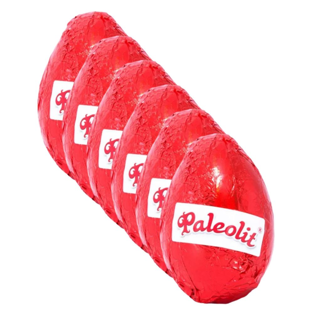 Zartbitter Schoko Ostereier 6 x 20g / ohne Zuckerzusatz / Glutenfrei / Schokolade