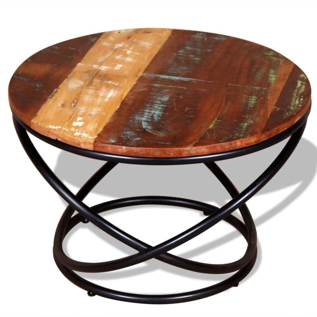 "im Sonderangebot"Couchtisch - CLORIS - Wohnzimmertisch - Robust und langlebig - Altholz Massiv 60x60x40 cm - DEMöbel5206478
