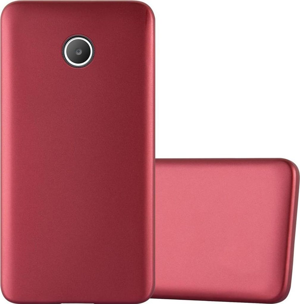 Cadorabo Schutzhülle für Huawei Y3 / Y3C / Y330 / Y331 / Y360 Hülle in Rot Handyhülle TPU Silikon Etui Cover Case