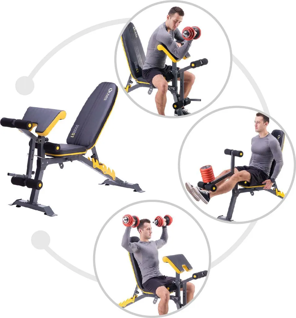 Banc de musculation pliable HMS Premium LS3050 multifonction réglable - 9