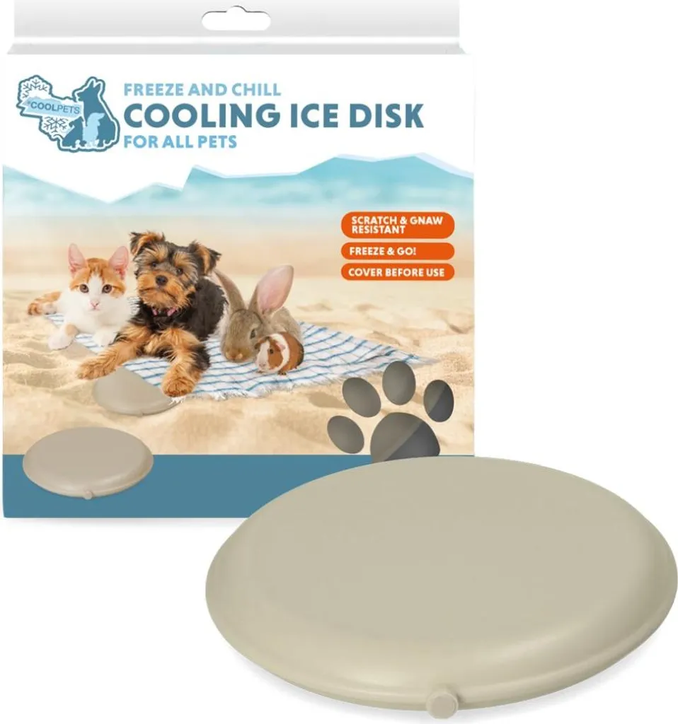 Disco Refrigerante Coolpets Beige per Cani e Roditori | Shop Online