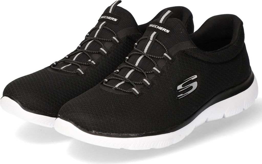 Skechers Damen Summits 12980 Turnschuhe, Black Mesh/ White Produktbild 
