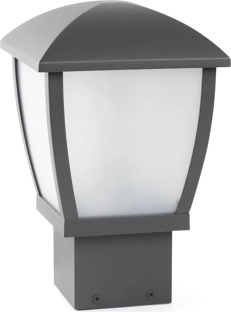 Borne d'éclairage MINI WILMA IP44 gris foncé pour balisage extérieur