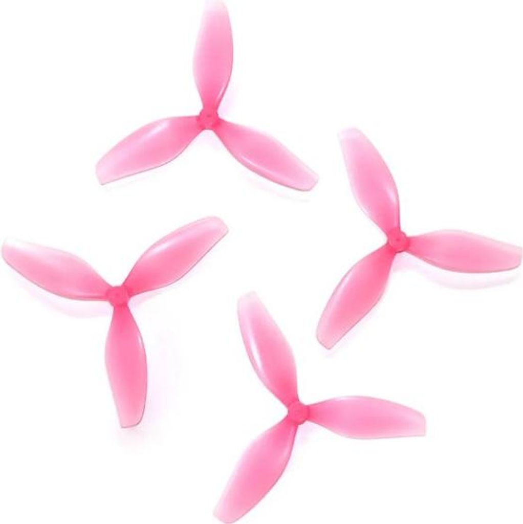 HQProp 2-4X1X3PI-1MM-PC 2,4 Zoll 3-Blatt Propeller Pink (2CW+2CCW)