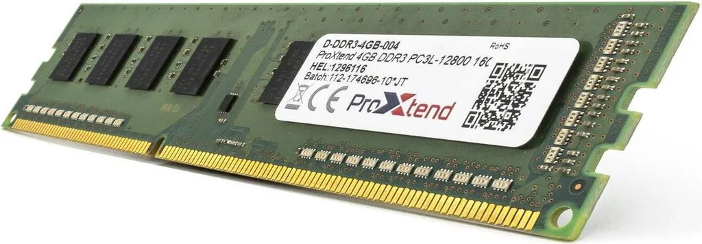 RAM ProXtend 4GB DDR3L 1600MHz PC3L-12800 Upgrade Desktop D-DDR3