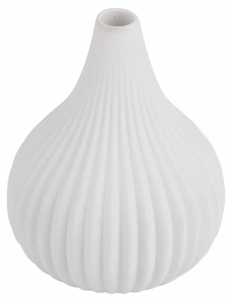 Einfache moderne Keramikvase für Zuhause, Zimmer, Tisch, Schreibtisch, Dekoration, Ornamente (klein, weiß)