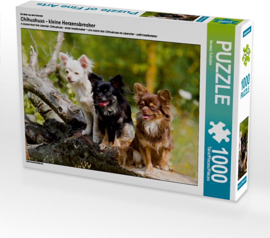 Calvendo Ein Motiv aus dem Kalender Chihuahuas - kleine Herzensbrecher 1000 Teile Puzzle quer 640x480mm, Scholze Verena; 7371342