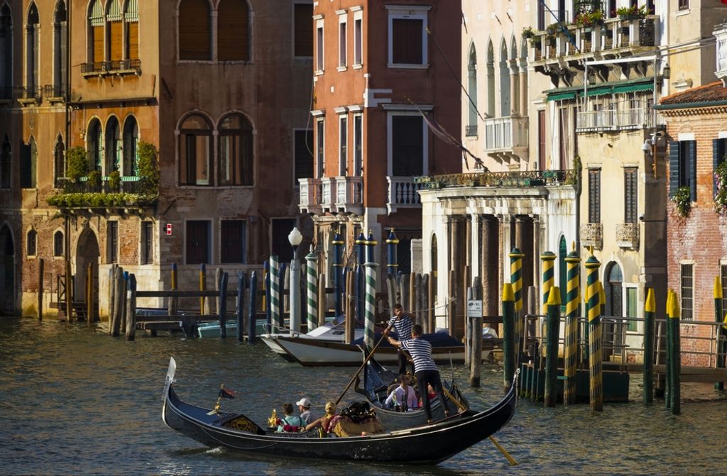 hansepuzzle 51578 - Gondel vor Venedig Puzzle, 500 Teile, Fortbewegung, 46,0 x 30,0cm mit hochwertiger Aufbewahrung, Kartonbox & Beutel