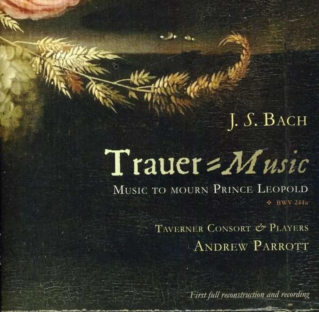Enregistrement de Référence Bach Trauermusik CD Audio Qualité Premium
