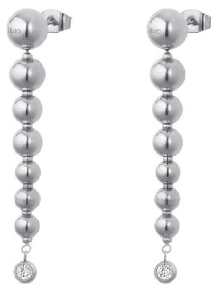 Hä ngende Kugelohrringe aus Stahl LJ2987