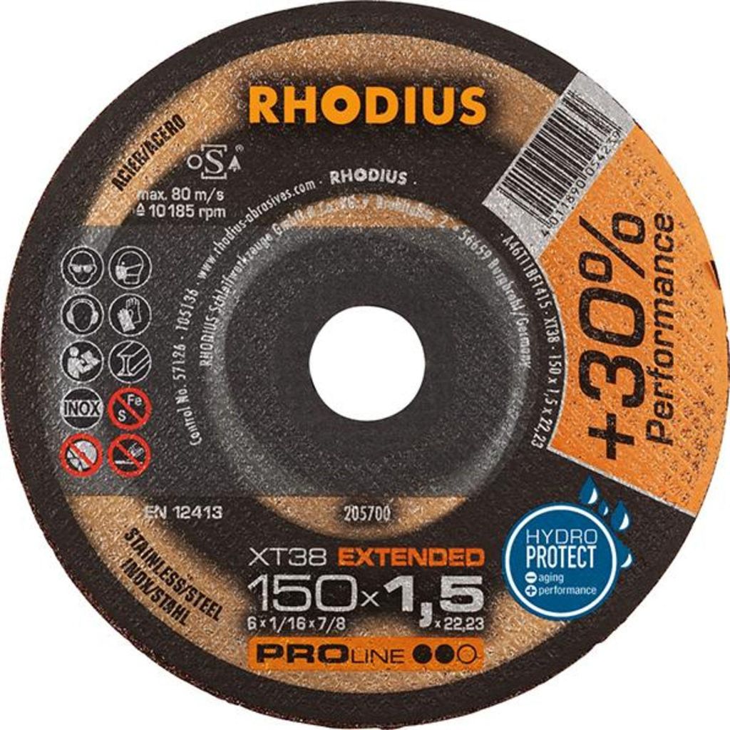 Rhodius 205700 Cutting disc (straight) 150 mm 1 pc(s) Image du produit 