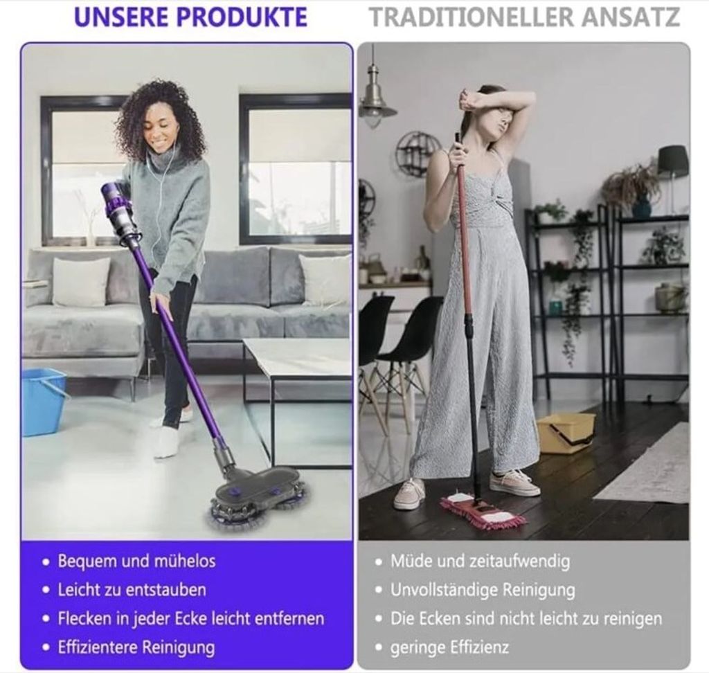 Elektrischer Wischaufsatz für Dyson V12 Digital Slim, V10 Produktbild 3