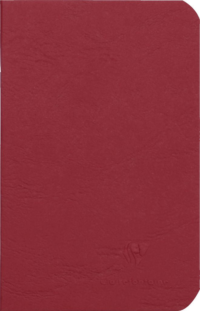 Clairefontaine 5x Age Bag Notizbuch 9x14cm 48 Blatt 90g liniert Rot 734162C