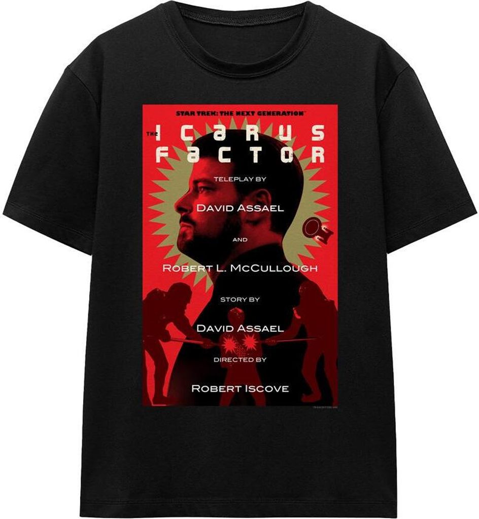 Star Trek - "The Next Generation Season 2 Episode 14" T-Shirt für Herren/Damen Uni TV16349 (XL) (Schwarz)