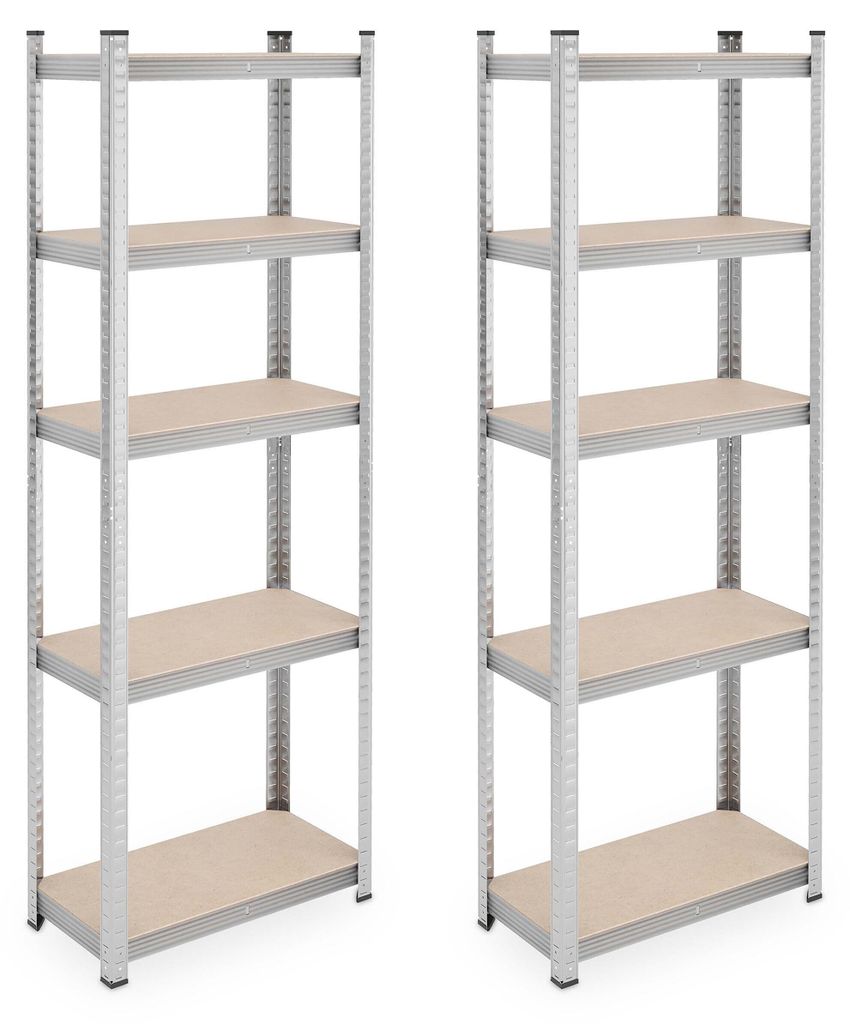 Lot de 2 étagères robustes Relaxdays, H x l x P : 180 x 60 Image du produit 