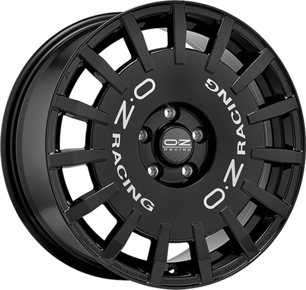 ALUFELGE OZ Racing RALLY RACING 8x17 5x100 ET 35 GLOSS BLACK SILVER LETTERING
