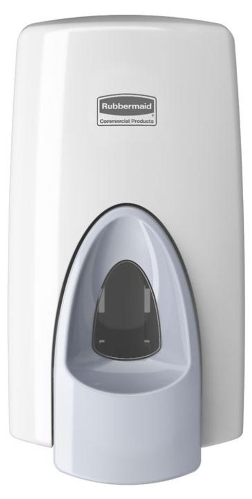 Rubbermaid Manuelle Schaumseifenspender mit antimikrobieller Drückbügel | HxBxT 25x13,5x12,3cm | 800ml | Grau