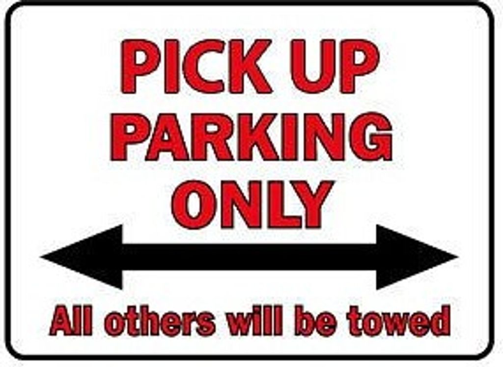 Parkschild - Pick Up Parking Only - 308847 - Gr. 40 x 30 cm
