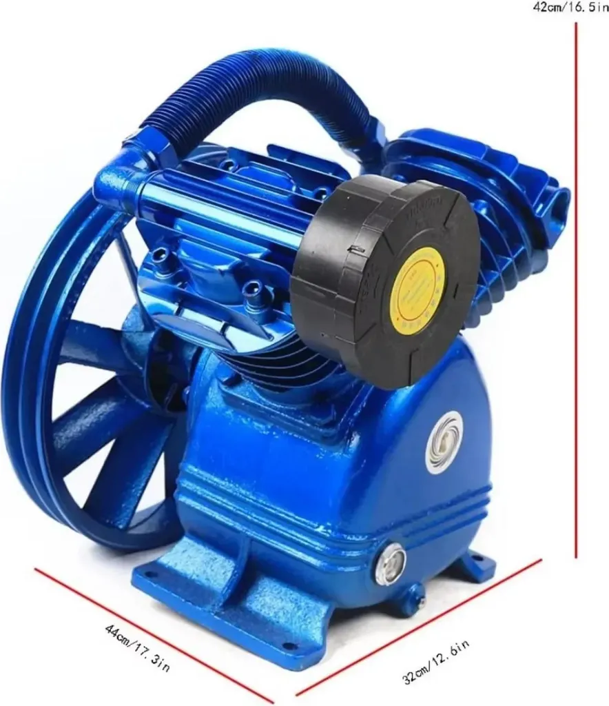 Tête de compression bicylindre 4 kW 850 tr/min robuste Type V Bleu - 3