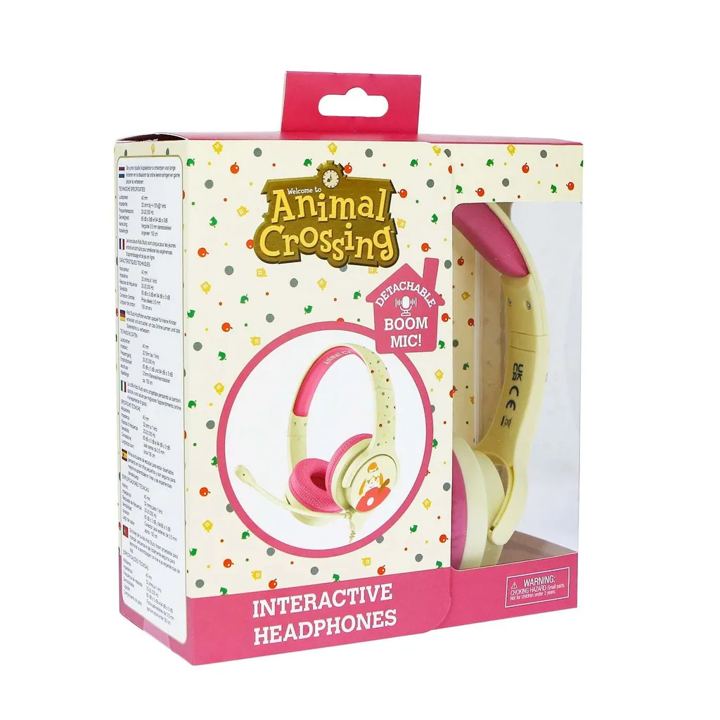 Casque Animal Crossing avec micro détachable Junior pour Switch et PC