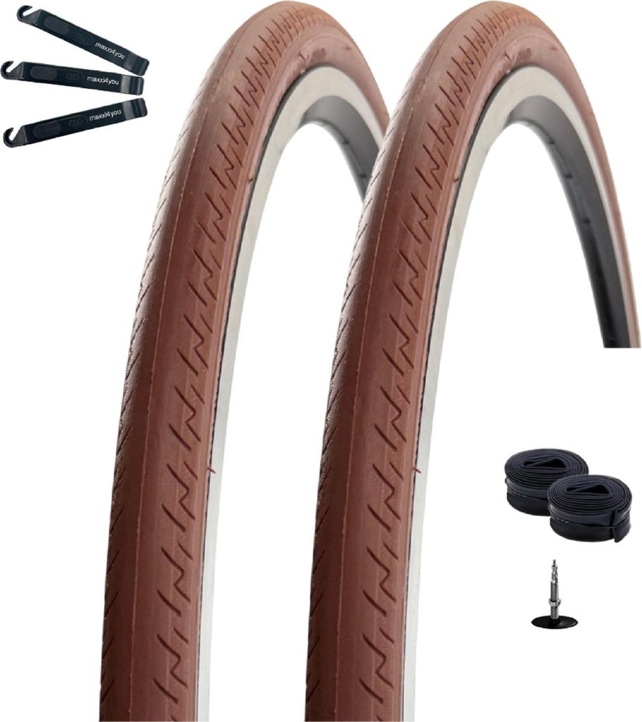 2 x Kenda 28" Kontender K-196 Rennradreifen in Braun 26-622 Produktbild 