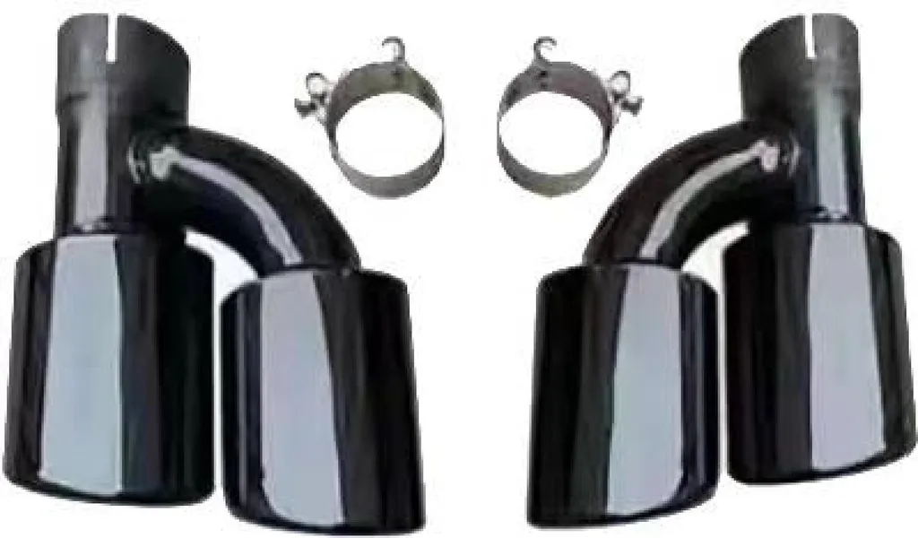 Embout d'échappement DIEDERICHS en acier peint noir pour AUDI A6 C7
