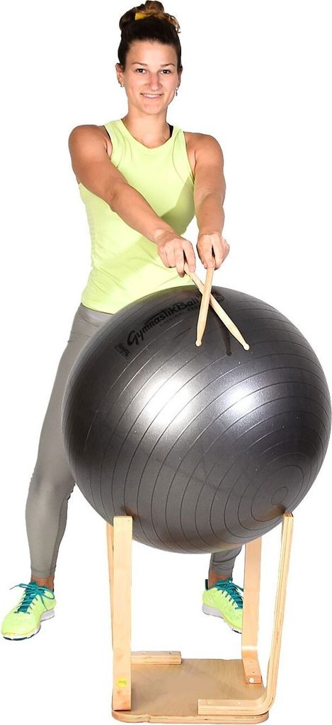 Drum it Fitness Kombi: Original Pezziball MAXAFE und Hocker 48cm