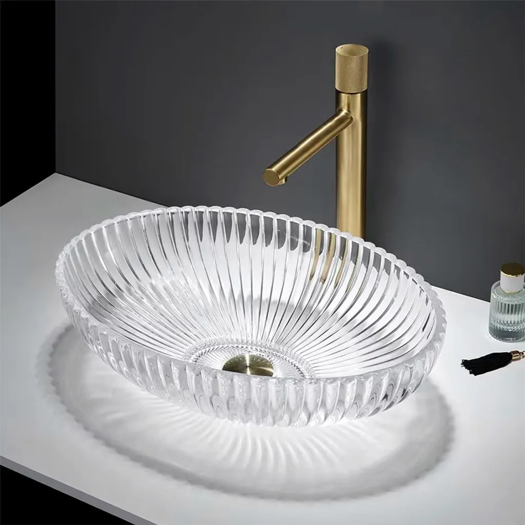 Scheda Tecnica Lavabo REA NICOLE Transparent | Vetro Temperato 51cm