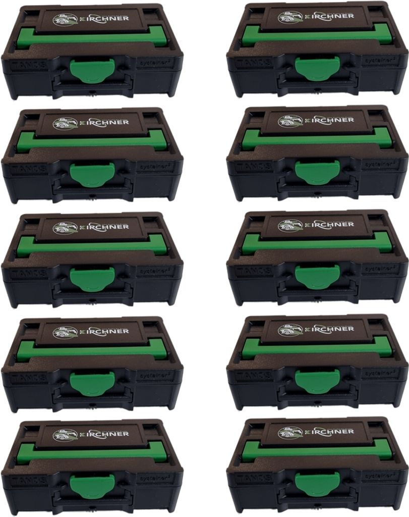 Tanos 10x Micro Systainer³ XXS 33 Festool komp. Kirchner Edition 31,3x105x66 mm