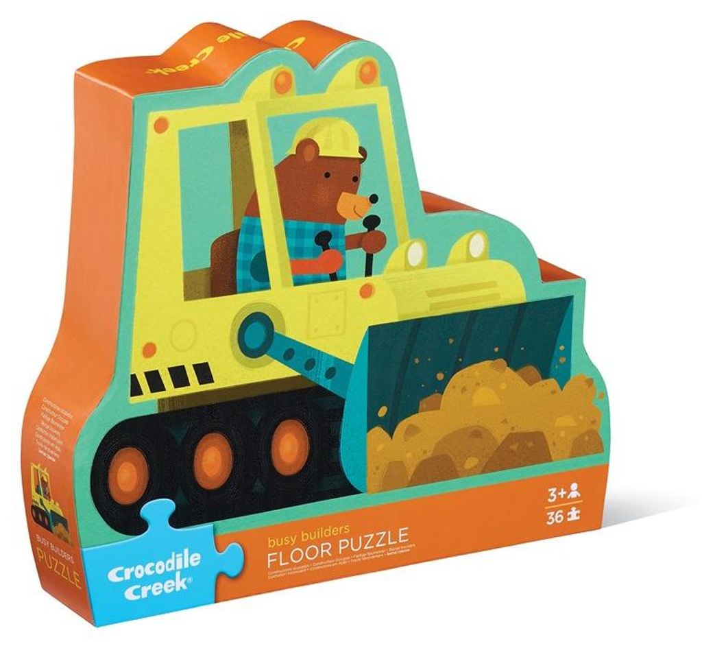 Crocodile Creek Maxi Puzzle Baumeister - 36 Teile - Kleinkindspielzeug