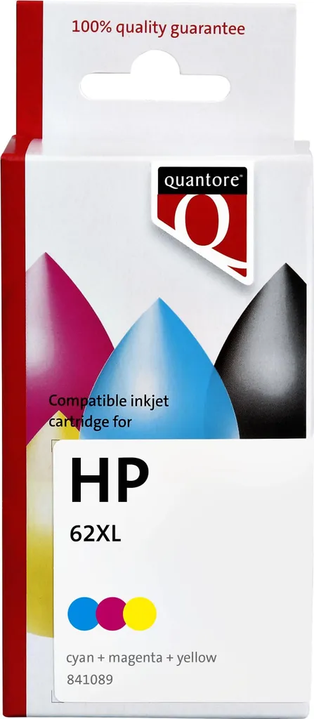Cartouche d'encre couleur 62XL pour HP - Alternative Quantore C2P07AE