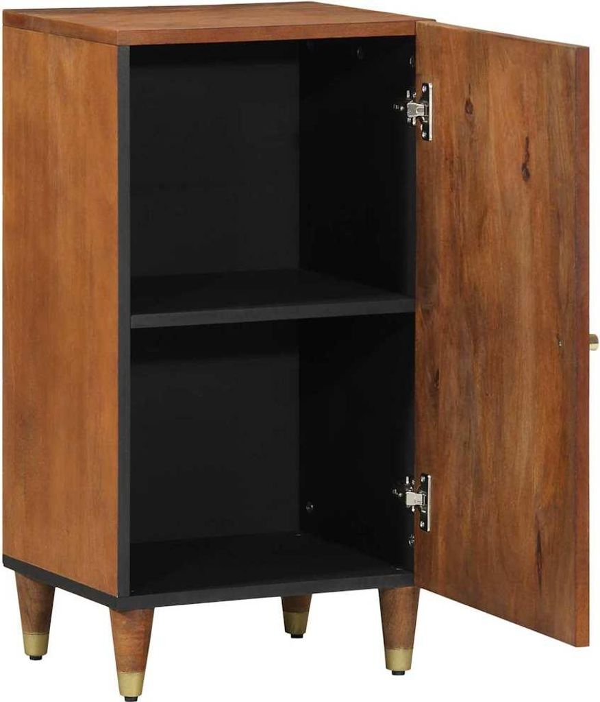 vidaXL Sideboard mit Regal Braun 40 x 33 x 75 cm Massivholz Mango