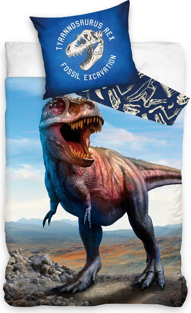 Dinosaur Tyrannosaurus Bettwäsche 135 x 200 cm Produktbild 